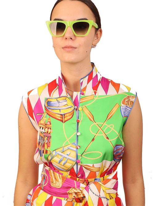 Lime green sunglasses Medy Ooh | RAVELLOVERDE